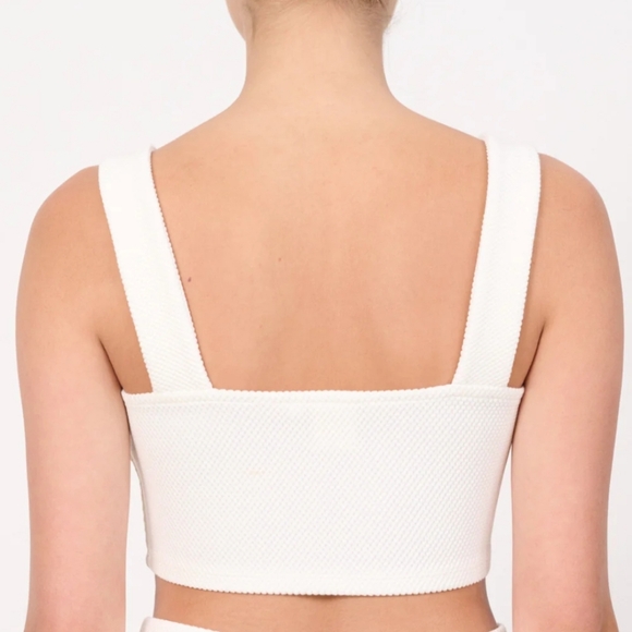 Lune Active Moon Bandeu Bra Crop Top Marshmellow Size Small - Picture 6 of 6